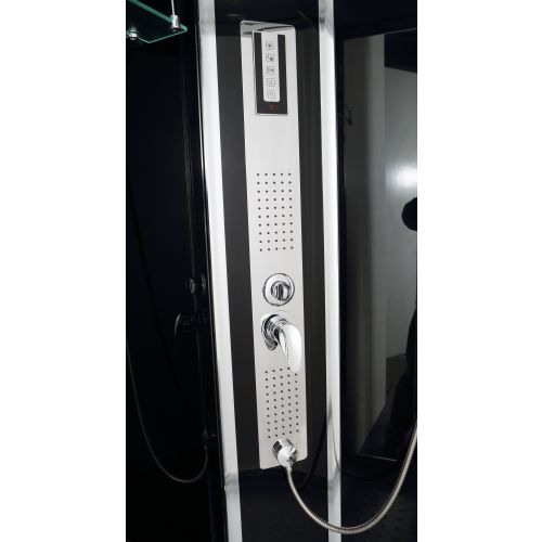 Cabina Doccia Idromassaggio Bivita Trend 3 CL72 80x120x210 cm Rettangolare con Bluetooth e Cromoterapia