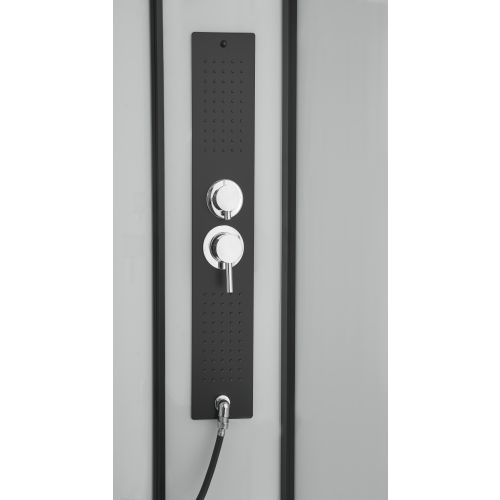 Cabina Doccia Idromassaggio Bivita Sky3 CL75 80x120x225 cm con 100 Microgetti, Profili Neri e Quick Line