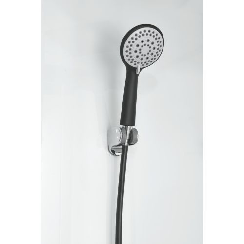 Cabina Doccia Idromassaggio Bivita Sky3 CL75 80x120x225 cm con 100 Microgetti, Profili Neri e Quick Line