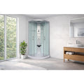 Cabina Doccia Idromassaggio Bivita Rumba CL88 90x90x215 cm Circolare con Sedile Pieghevole e Quick Line