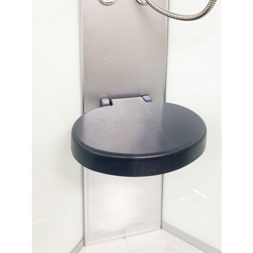 Cabina Doccia Idromassaggio Bivita Rumba CL88 90x90x215 cm Circolare con Sedile Pieghevole e Quick Line