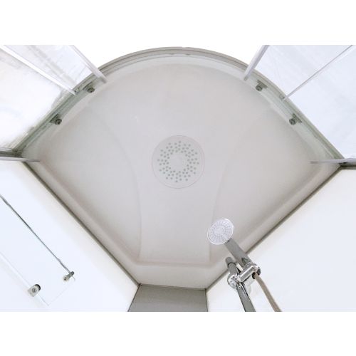 Cabina Doccia Idromassaggio Bivita Rumba CL88 90x90x215 cm Circolare con Sedile Pieghevole e Quick Line