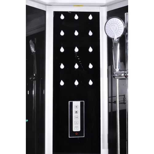 Cabina Doccia Idromassaggio Bivita Scala CL96 90x90x215 cm Circolare con Sedile Pieghevole e Quick Line