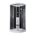 Cabina Doccia Idromassaggio Bivita Dream CL98 90x90x215 cm Circolare con Cromoterapia, Radio e Quick Line