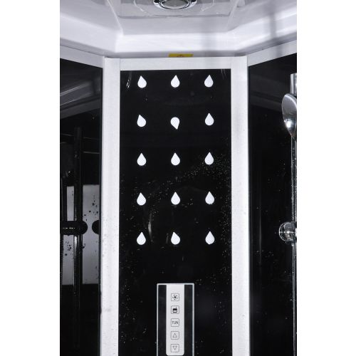 Cabina Doccia Idromassaggio Bivita Confort CL100 100x100x215 cm Circolare con Cromoterapia e Radio
