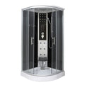 Cabina Doccia Idromassaggio e Vapore Bivita Relax CS99 90x90x215 cm Circolare con Cromoterapia e Radio
