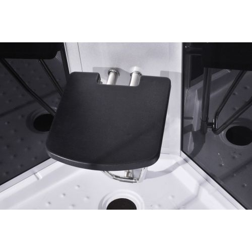 Cabina Doccia Idromassaggio e Vapore Bivita Relax CS99 90x90x215 cm Circolare con Cromoterapia e Radio