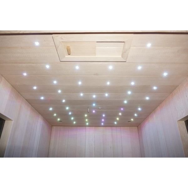 Sauna Infrarossi Bivita Garbo 1 1 Persona 100x130x195 cm con Bluetooth e LED Starlight