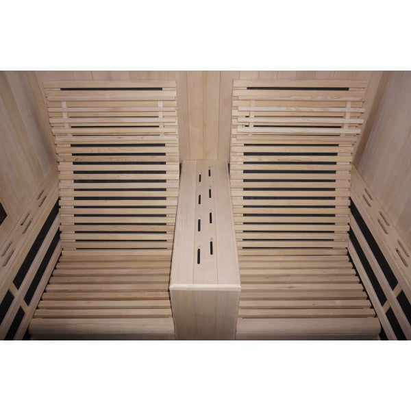 Sauna Infrarossi Bivita Garbo 2 2 Persone 180x150x195 cm con Bluetooth e LED Starlight
