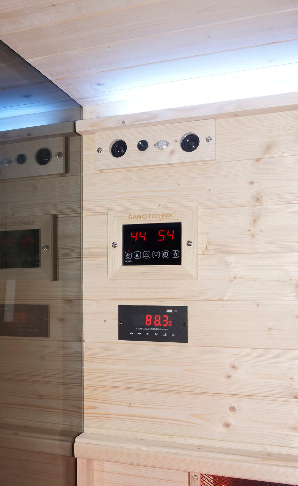Sauna Infrarossi Bivita BILL1 1 Persona 80x110x190 cm con Bluetooth e LED 7 Colori