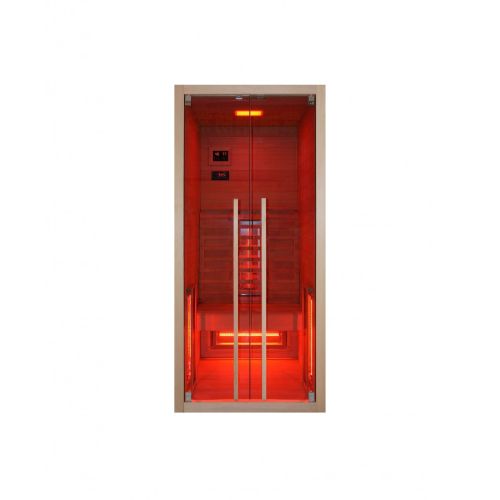 Sauna a Infrarossi Bivita RUBY 1 1 Posto 90x100x195 cm con Bluetooth e LED 7 Colori