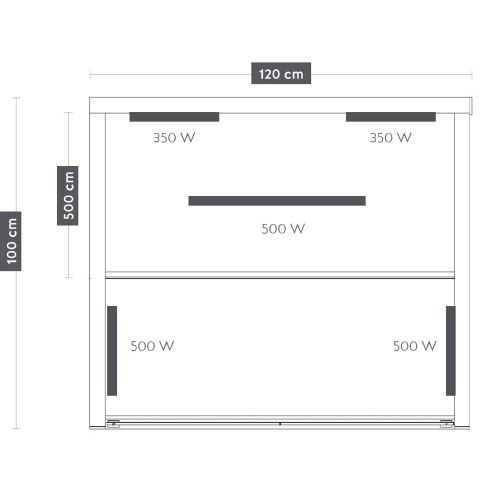 Sauna a Infrarossi Bivita RUBY 2 2 Posti 120x100x195 cm con Bluetooth e LED 7 Colori