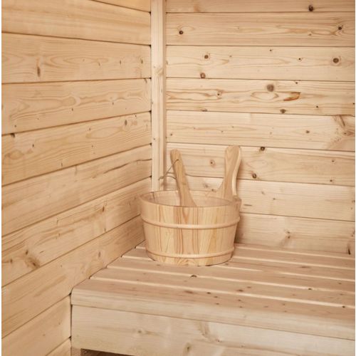 Sauna Finlandese Bivita New Helsinki 2/3 Persone 165x175x218,9 cm con Stufa 4,5 kW