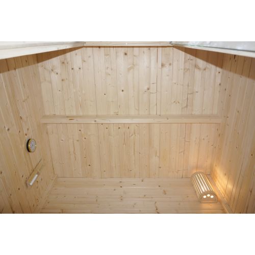 Sauna Finlandese Bivita New Helsinki 2/3 Persone 165x175x218,9 cm con Stufa 4,5 kW