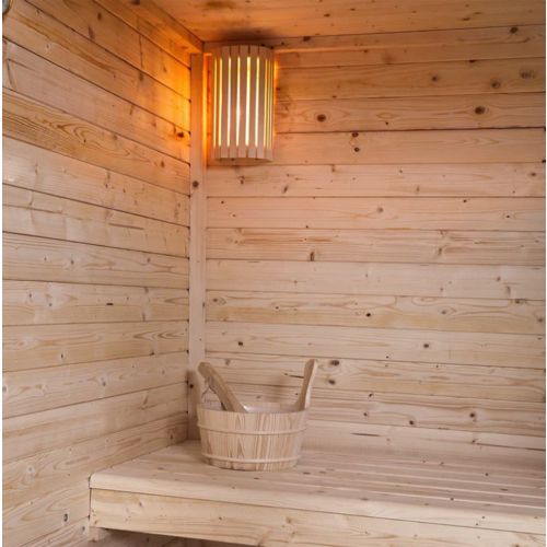 Sauna Finlandese Bivita New Helsinki 2/3 Persone 165x175x218,9 cm con Stufa 4,5 kW