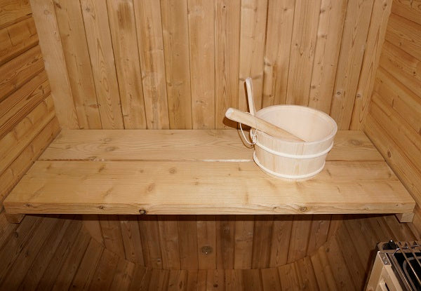 Sauna Finlandese da Esterno Bivita Cube S Hanko 1-2 Persone 128,2x120x194 cm