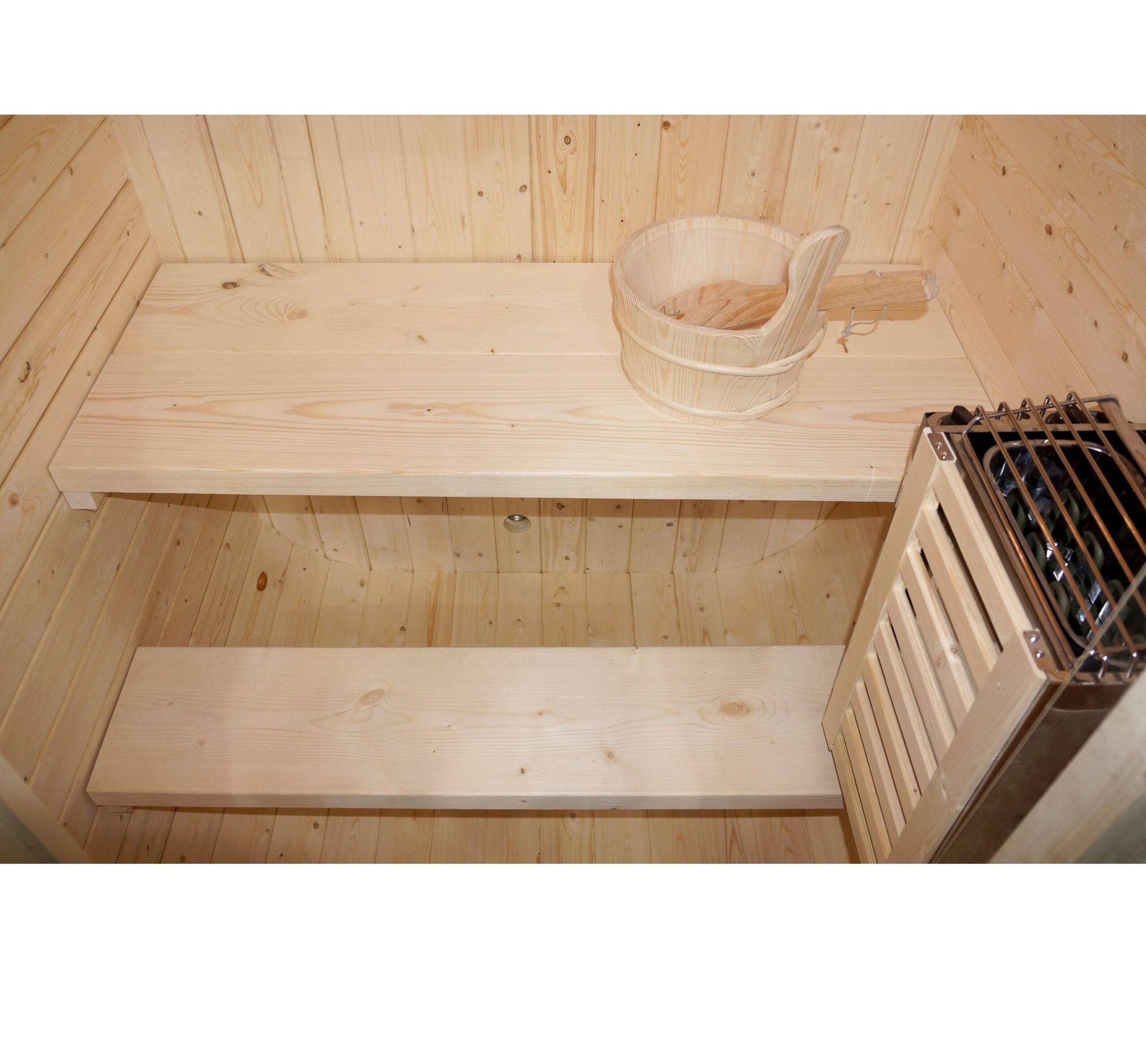 Sauna Finlandese da Esterno Bivita Cube S Hanko 1-2 Persone 128,2x120x194 cm
