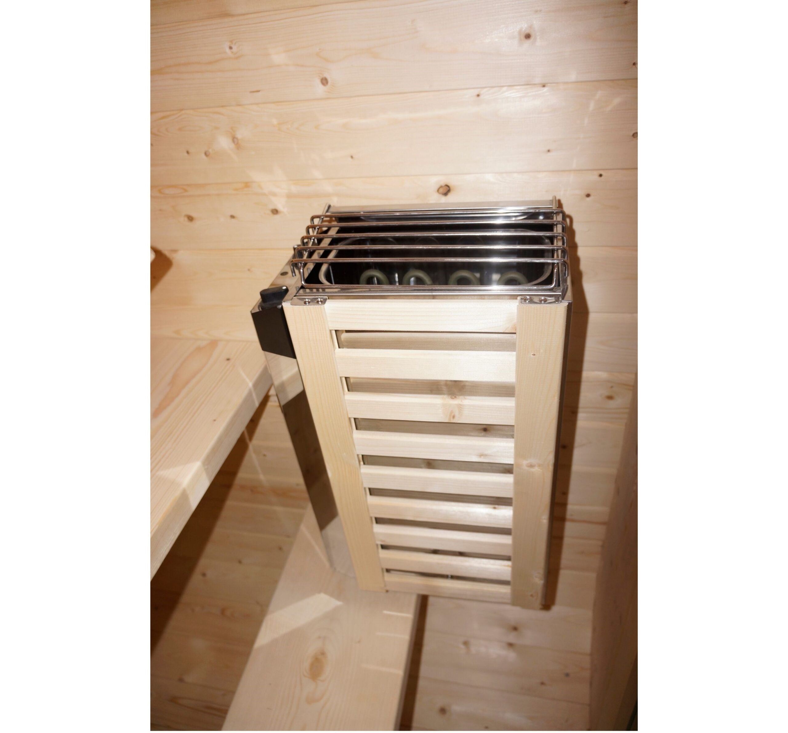 Sauna Finlandese da Esterno Bivita Cube S Hanko 1-2 Persone 128,2x120x194 cm