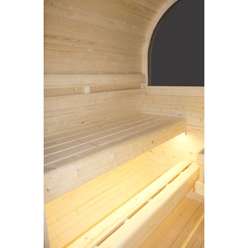 Sauna Finlandese da Esterno Bivita Hanko F60180 210x180x210 cm per 6 Persone con Forno 8 kW