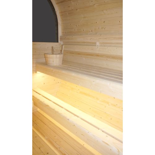 Sauna Finlandese da Esterno Bivita Hanko F60180 210x180x210 cm per 6 Persone con Forno 8 kW