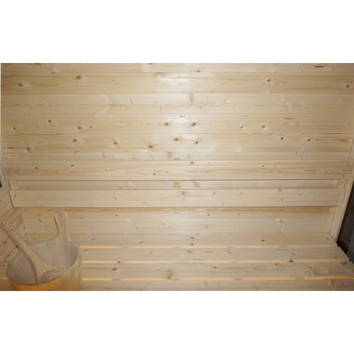Sauna Finlandese da Esterno Bivita Hanko F60180 210x180x210 cm per 6 Persone con Forno 8 kW