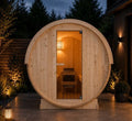 Sauna da Esterno a Botte Bivita NYBORG M 4 Persone con Vetro Panoramico