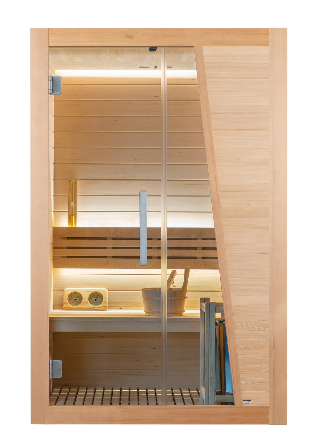 Sauna Finlandese Bivita Tampere 2 Persone 125x110x195 cm con Forno Harvia 3,5 kW