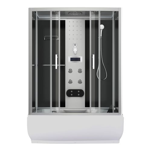 Cabina Doccia con Vasca Bivita Nevada PR150 85x150x223 cm con Idromassaggio, Cromoterapia e Radio