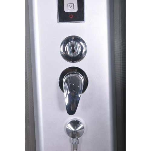 Cabina Doccia con Vasca Bivita PR55 90x90x205 cm con Idromassaggio, Radio e Piatto Alto