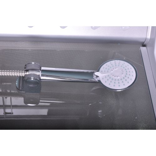 Cabina Doccia con Vasca Bivita PR55 90x90x205 cm con Idromassaggio, Radio e Piatto Alto