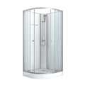 Box Doccia Cabina Bivita Idea2 PS11 90x90x203 cm Circolare con Piatto Antiscivolo Incluso