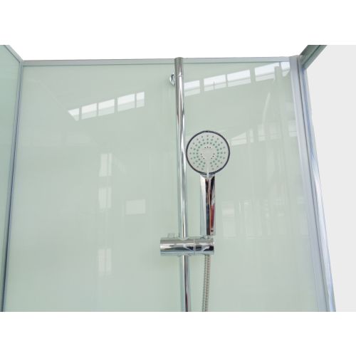 Cabina Box Doccia Bivita Ocean2 90x90x203 cm Circolare con Piatto Antiscivolo Incluso