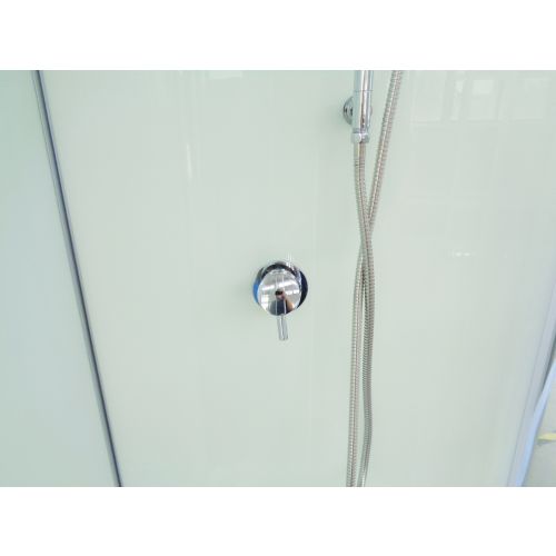 Cabina Box Doccia Bivita Ocean2 90x90x203 cm Circolare con Piatto Antiscivolo Incluso