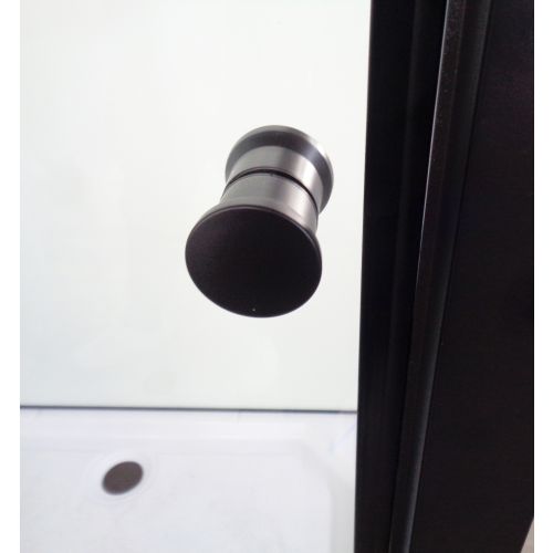 Cabina Doccia Viva Black 80x120x225 cm con Idromassaggio – Design Minimal e Profili Neri