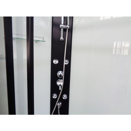 Cabina Doccia Viva Black 80x120x225 cm con Idromassaggio – Design Minimal e Profili Neri