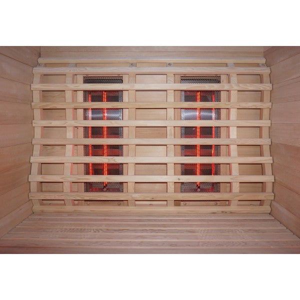 Sauna a Infrarossi Bivita RUBY 2 2 Posti 120x100x195 cm con Bluetooth e LED 7 Colori