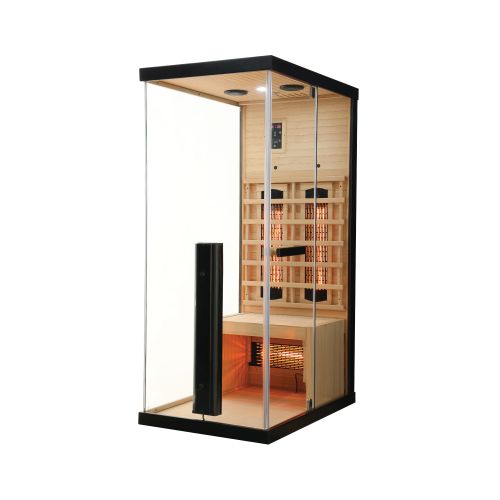 Sauna Infrarossi Bivita New Billund1 1 Persona 80x110x190 cm con Cromoterapia e Radio MP3 USB