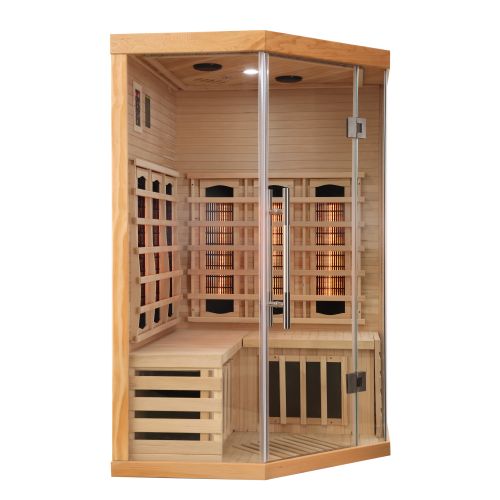 Sauna Infrarossi Angolare Bivita Supreme 2 Posti 120x120x190 cm Full Spectrum