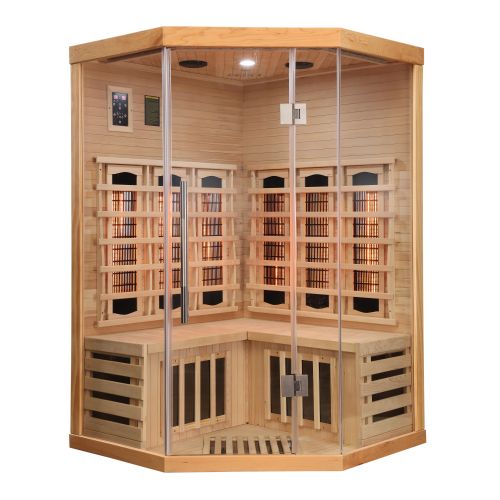 Sauna Infrarossi Angolare Bivita Supreme 2 Posti 120x120x190 cm Full Spectrum