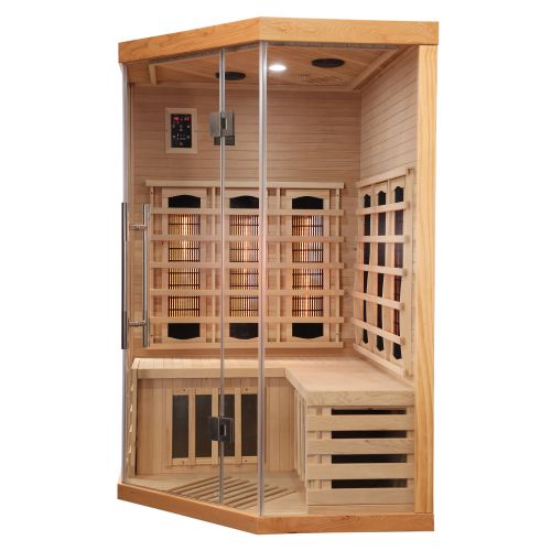 Sauna Infrarossi Angolare Bivita Supreme 2 Posti 120x120x190 cm Full Spectrum