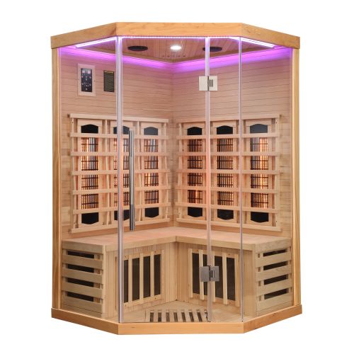 Sauna Infrarossi Angolare Bivita Supreme 2 Posti 120x120x190 cm Full Spectrum