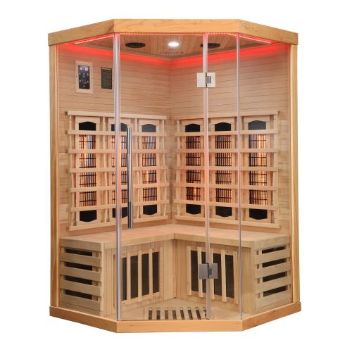 Sauna Infrarossi Angolare Bivita Supreme 2 Posti 120x120x190 cm Full Spectrum