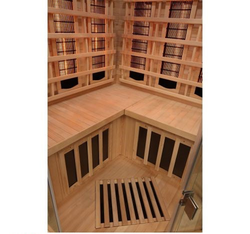 Sauna Infrarossi Angolare Bivita Supreme 2 Posti 120x120x190 cm Full Spectrum