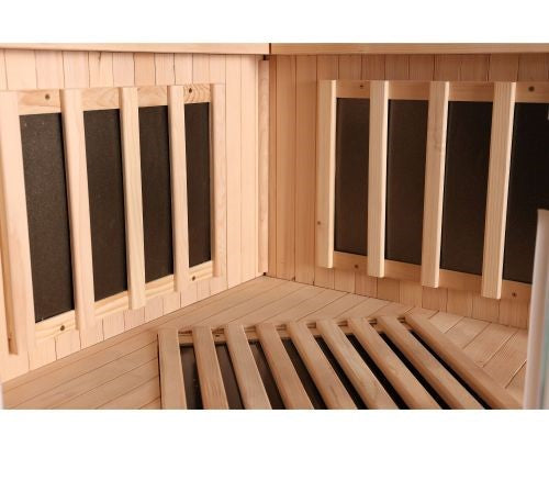 Sauna Infrarossi Angolare Bivita Supreme 2 Posti 120x120x190 cm Full Spectrum