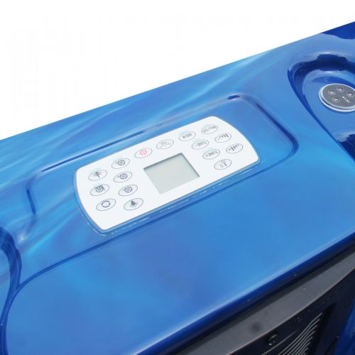 Minipiscina Idromassaggio da Esterno Bivita Modena SPA09 205x130x70 cm Blu con 35 Getti