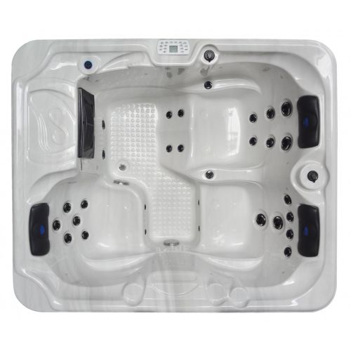 Minipiscina Idromassaggio da Esterno Bivita Oasis SPA10 208x175x90 cm 3 Posti con 26 Getti