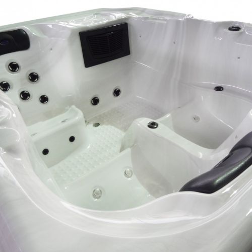 Minipiscina Idromassaggio da Esterno Bivita Oasis SPA10 208x175x90 cm 3 Posti con 26 Getti