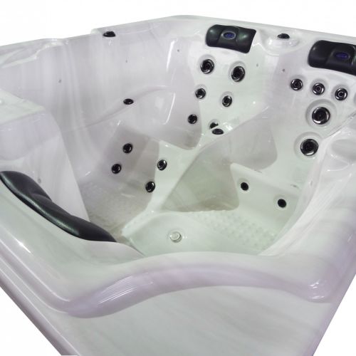 Minipiscina Idromassaggio da Esterno Bivita Oasis SPA10 208x175x90 cm 3 Posti con 26 Getti