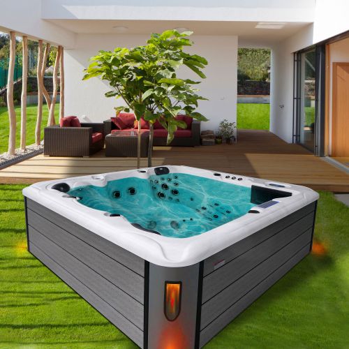 Minipiscina Idromassaggio Bivita Hawaii SPA16 3/2 Posti Bianca con 91 Getti e Bluetooth