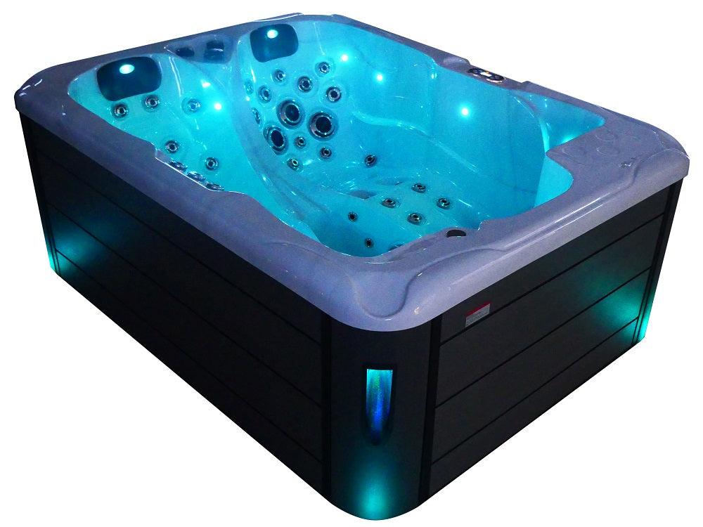 Minipiscina Idromassaggio Bivita Mauritius SPA18 Bianca con 71 Getti e Bluetooth